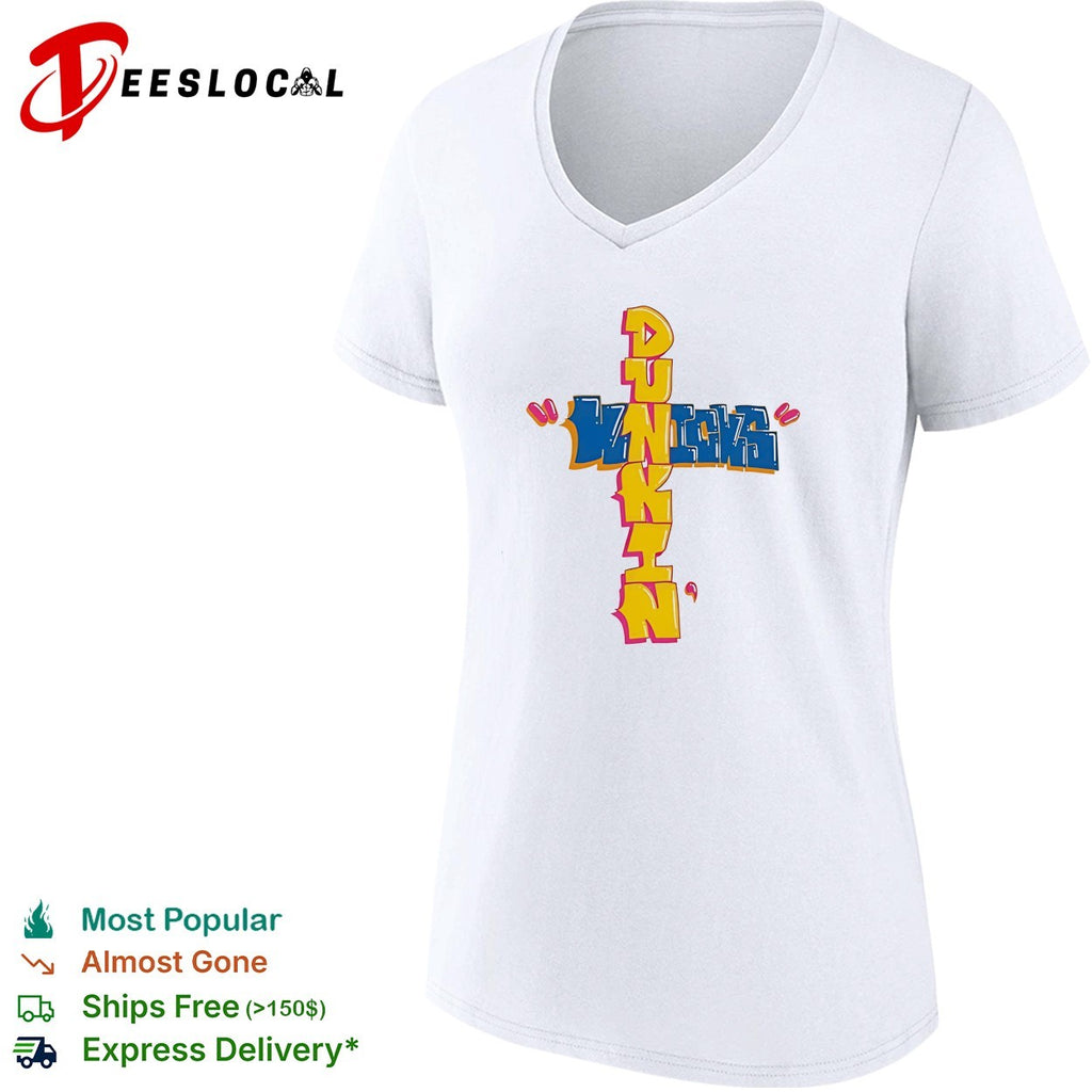 Dunkin’ Knicks New York Subway Donut text shirt