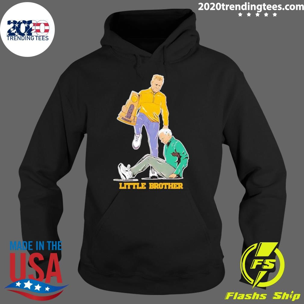 Dusty May Coach Step Over Little Brother Michigan Wolverines Basketball Winner Ncaa Champions 2026 Shirt