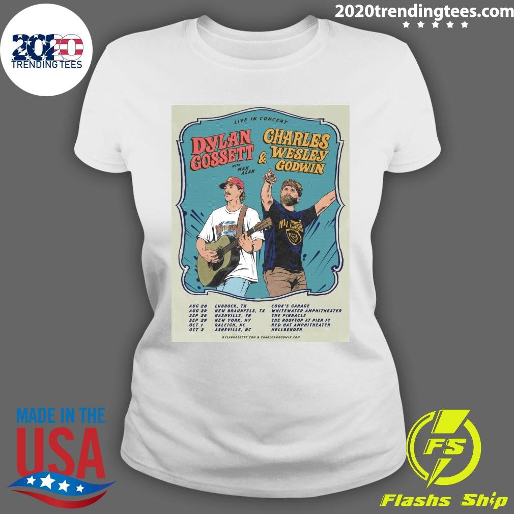 Dylan Gossett & Charles Wesley Godwin Announce 2026 Co-Headline North American Tour This Fall Shirt