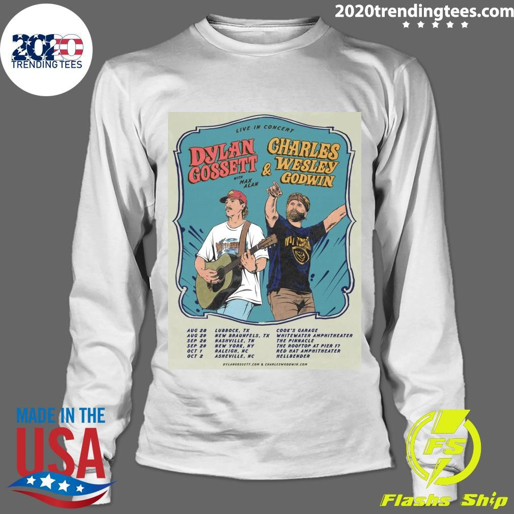 Dylan Gossett & Charles Wesley Godwin Announce 2026 Co-Headline North American Tour This Fall Shirt