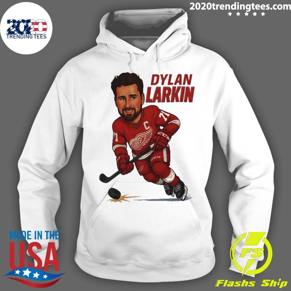 Dylan Larkin Detroit Red Wings Hockey Player Caricature Shirt