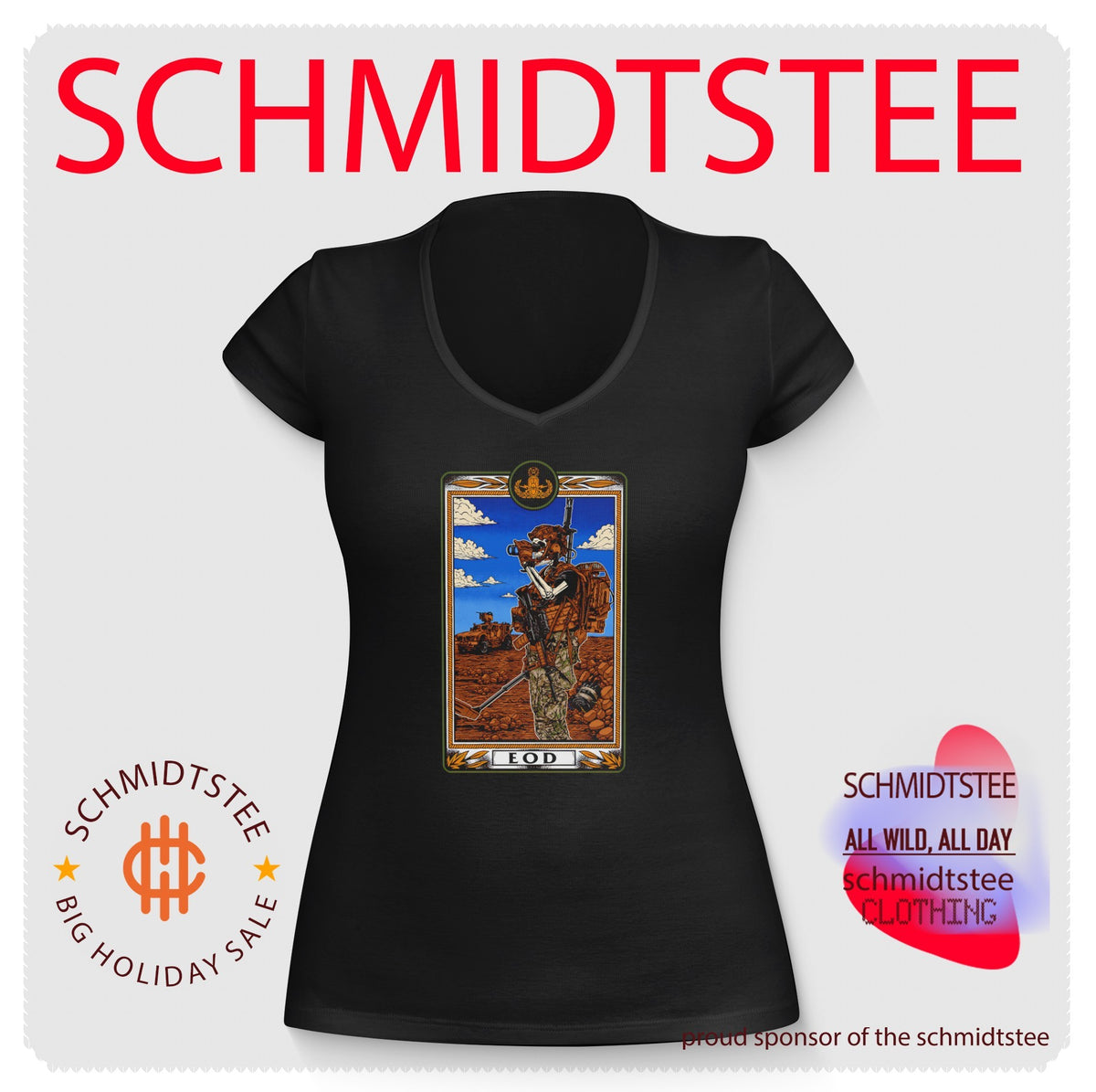 EOD Skeleton Soldier with Metal Detector shirt