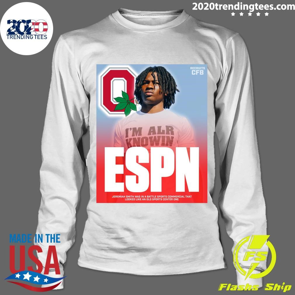 ESPN Jeremiah Smith Was In A Battle Sports Commercial That Looked Like An Old Sports Center One Shirt