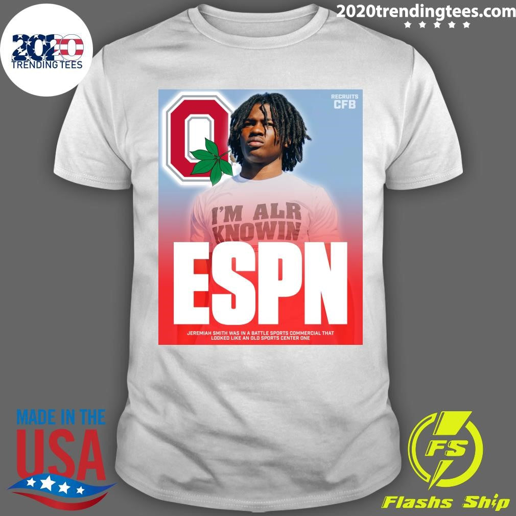 ESPN Jeremiah Smith Was In A Battle Sports Commercial That Looked Like An Old Sports Center One Shirt