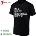 Eat sleep big chungus repeat meme shirt