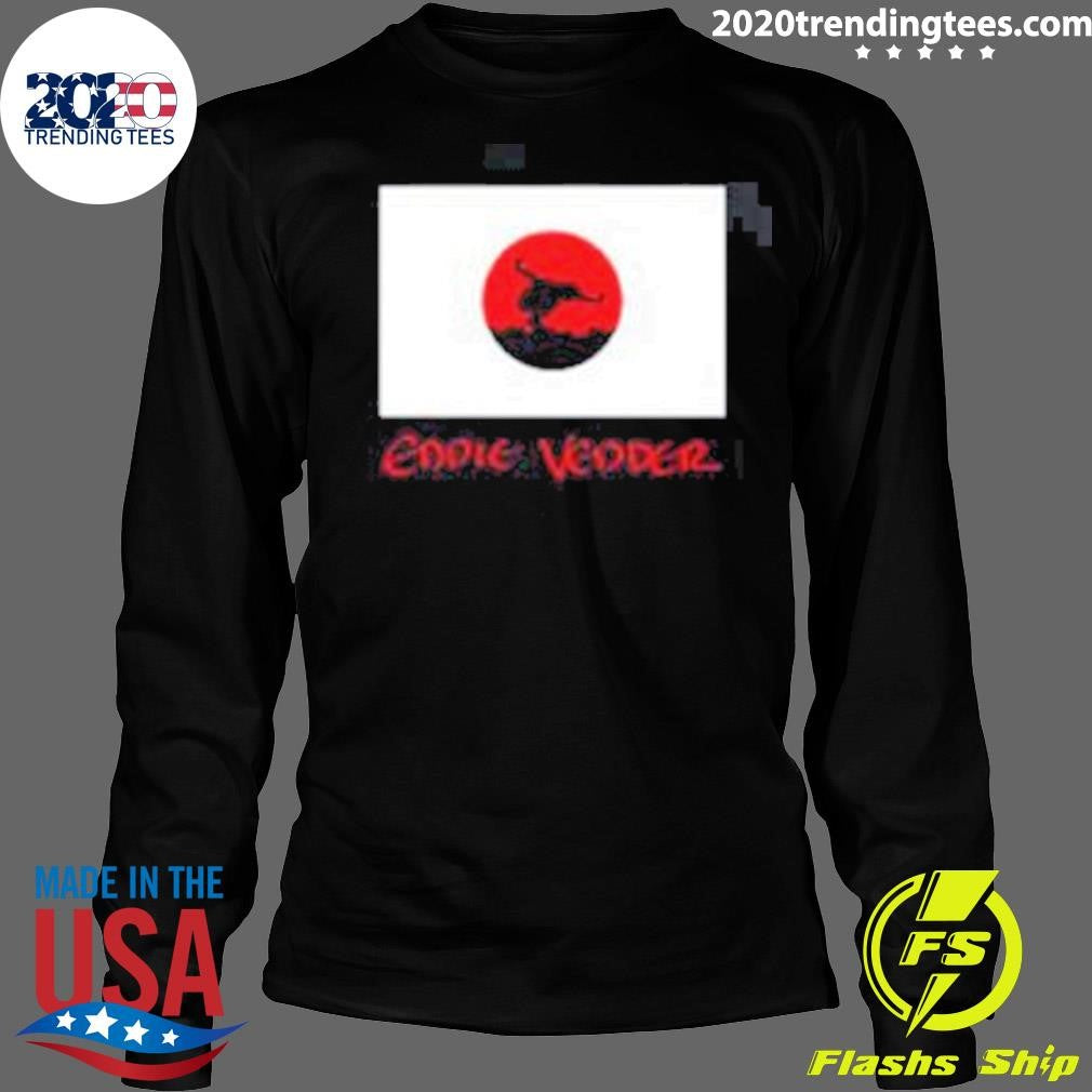 Eddie Vedder Japan 2026 Tour Merch Flag Shirt
