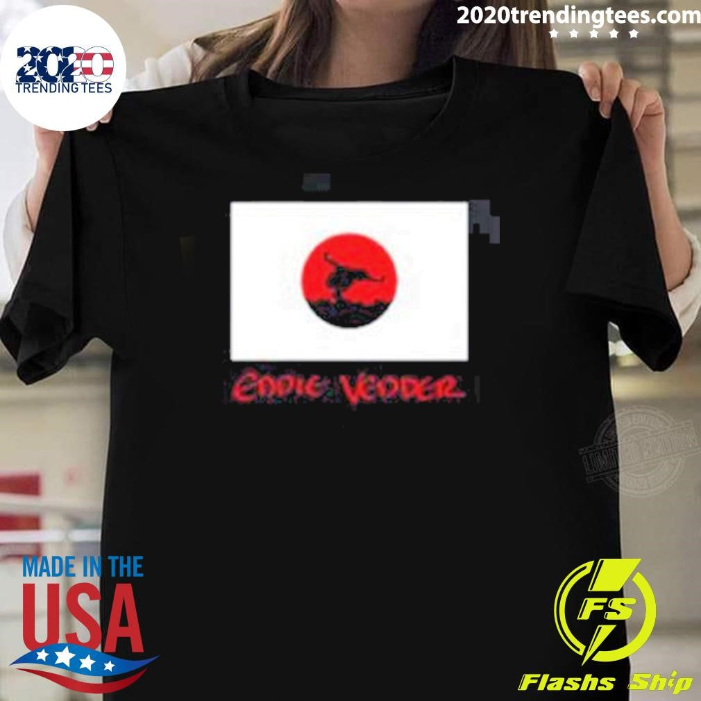 Eddie Vedder Japan 2026 Tour Merch Flag Shirt