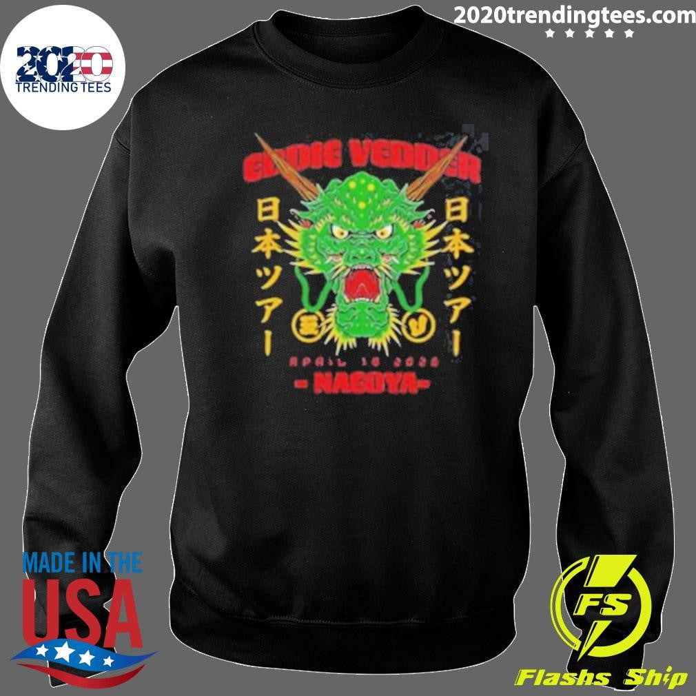 Eddie Vedder Nagoya Japan 2026 Venue Merch Tee At Forest Hall On April 14 2026 Dragon Event Shirt