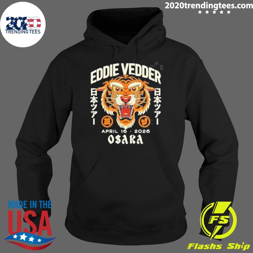 Eddie Vedder Osaka Japan 2026 Tiger Event Tee At Festival Hall On April 16 2026 Shirt