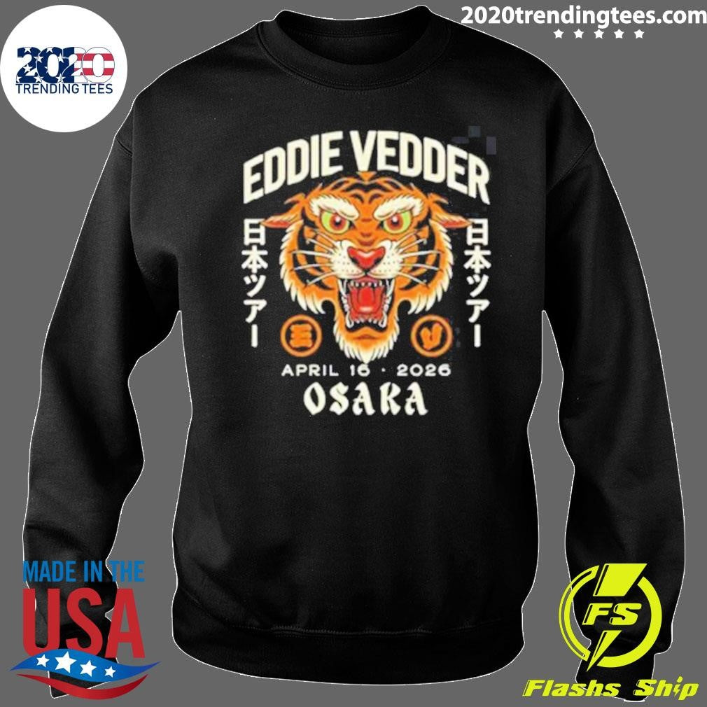Eddie Vedder Osaka Japan 2026 Tiger Event Tee At Festival Hall On April 16 2026 Shirt