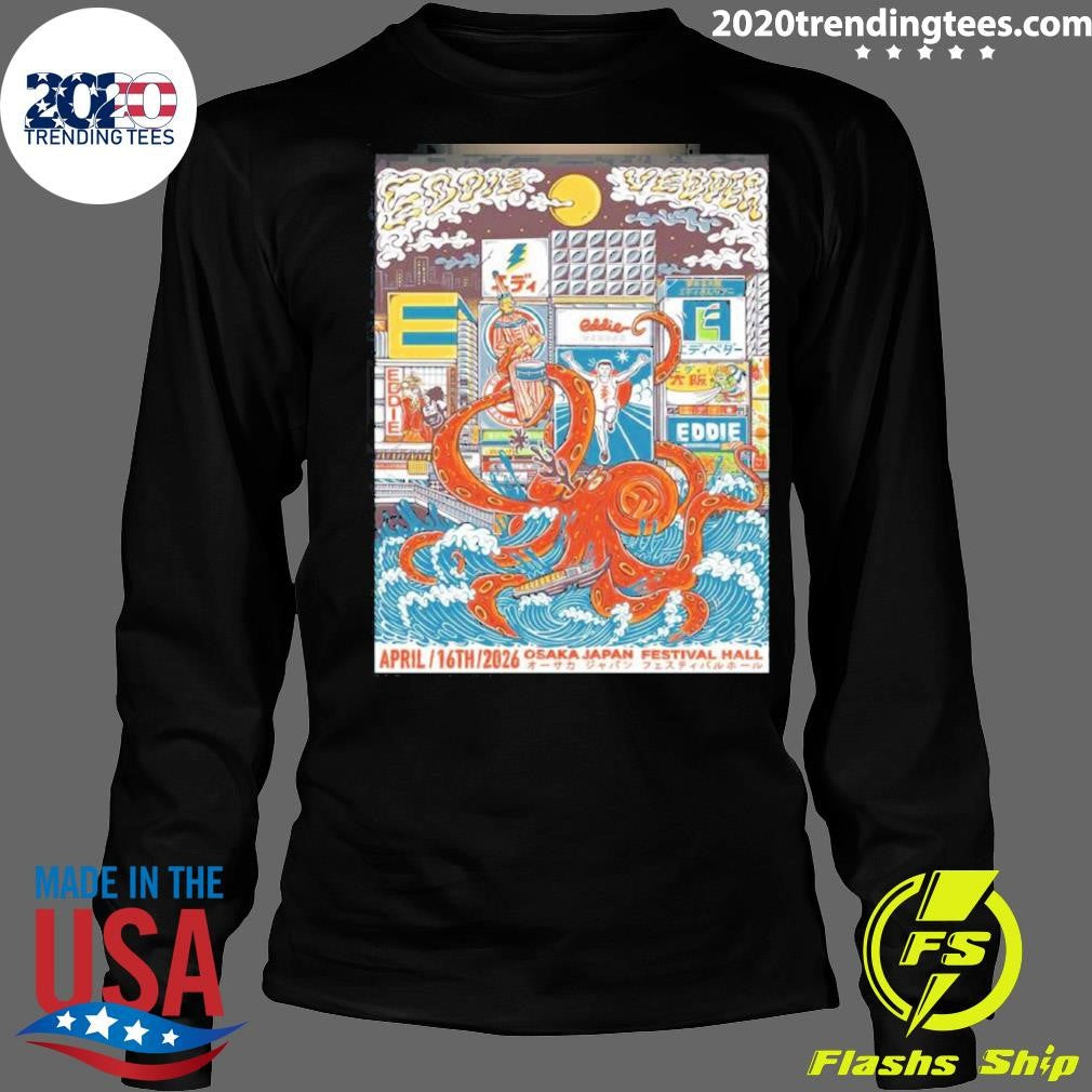 Eddie Vedder Osaka Japan Venue At Festival Hall On April 16 2026 Shirt