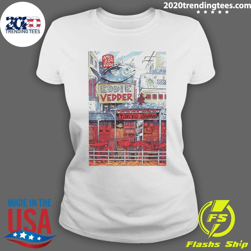 Eddie Vedder Tokyo Garden Theater Apr 20 2026 Shirt