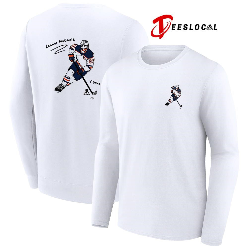 Edmonton Oilers Connor McDavid art pose shirt