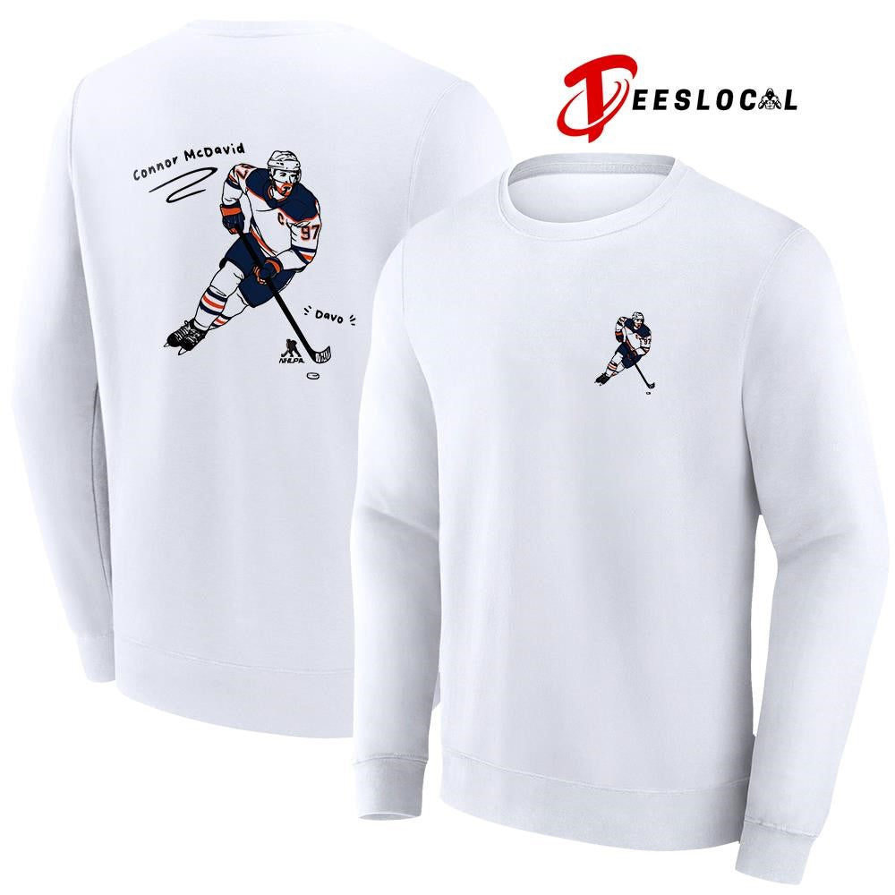 Edmonton Oilers Connor McDavid art pose shirt