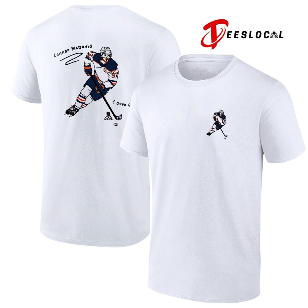 Edmonton Oilers Connor McDavid art pose shirt