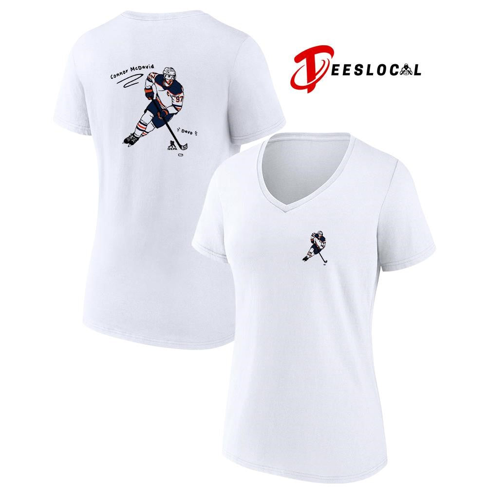 Edmonton Oilers Connor McDavid art pose shirt