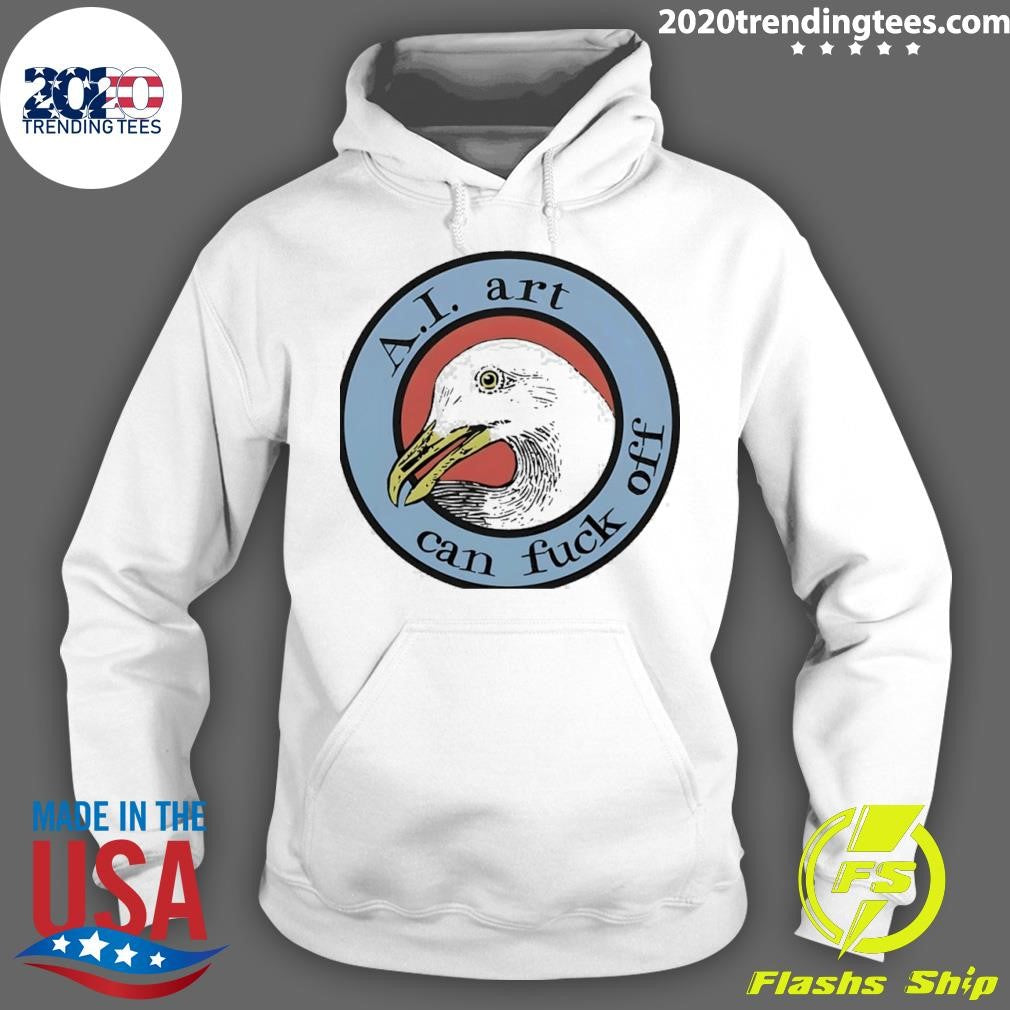 Effin’ Birds Ai Art Can Fuck Off Shirt