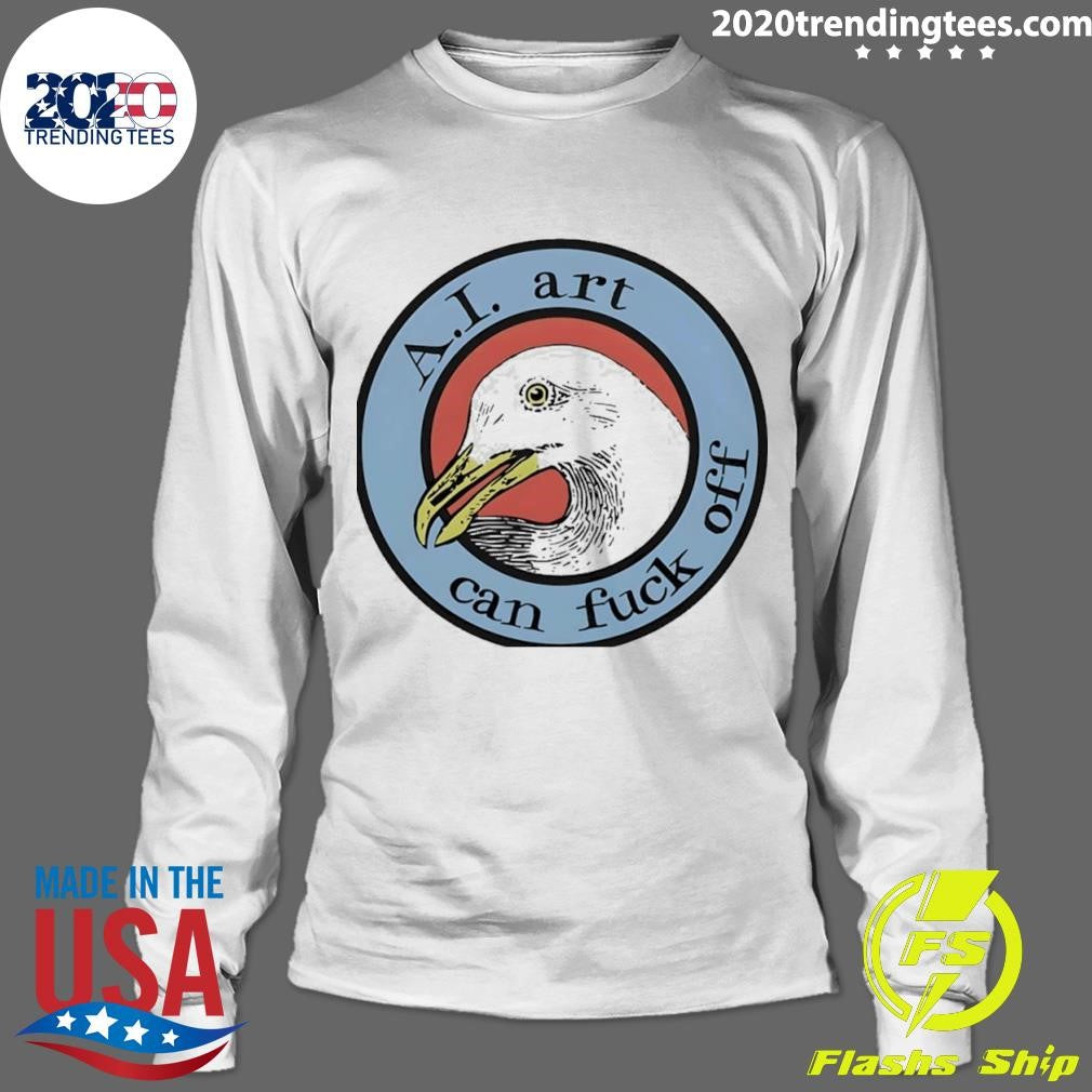 Effin’ Birds Ai Art Can Fuck Off Shirt