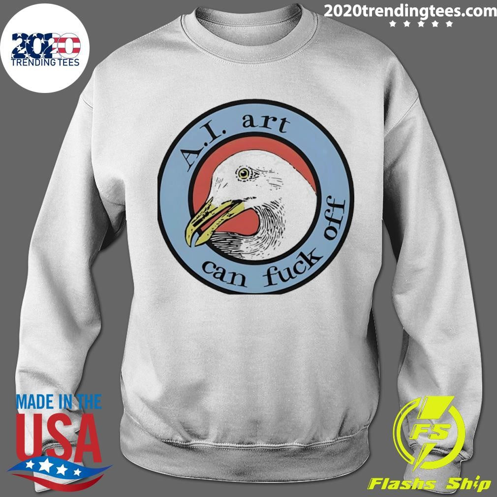 Effin’ Birds Ai Art Can Fuck Off Shirt