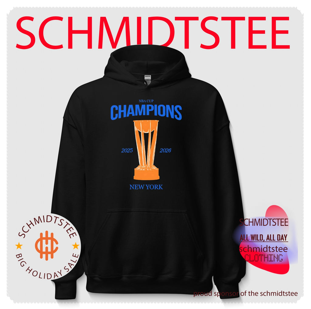 NY Basketball Orange & Blue Cup Champions 2025 2026 trophy shirt