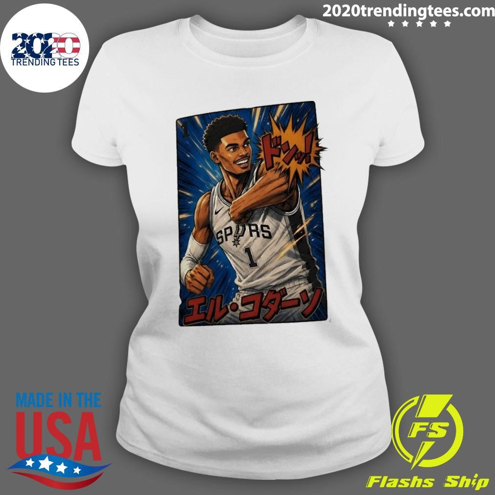 El Codazo Victor Wembanyama elbow San Antonio Spurs Basketball Japanese style shirt
