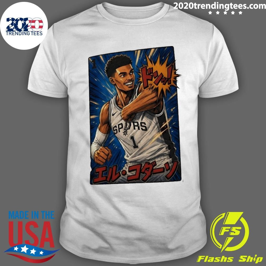 El Codazo Victor Wembanyama elbow San Antonio Spurs Basketball Japanese style shirt