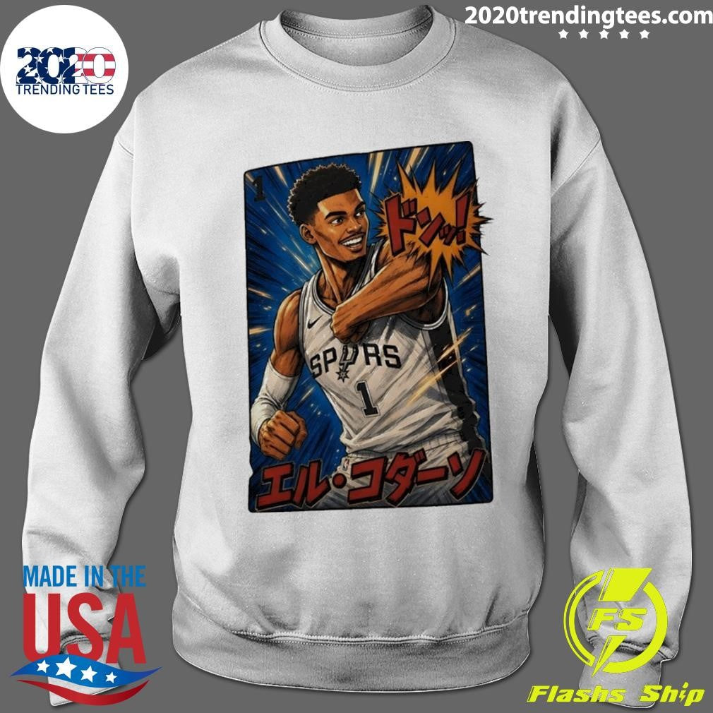 El Codazo Victor Wembanyama elbow San Antonio Spurs Basketball Japanese style shirt