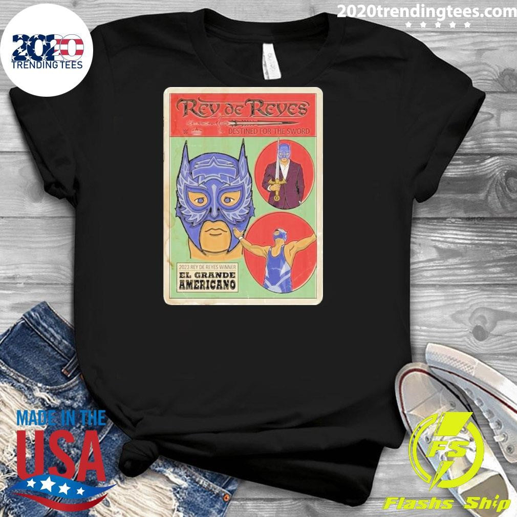 El Grande Americano AAA Rey De Reyes Illustrated Tee Shirt