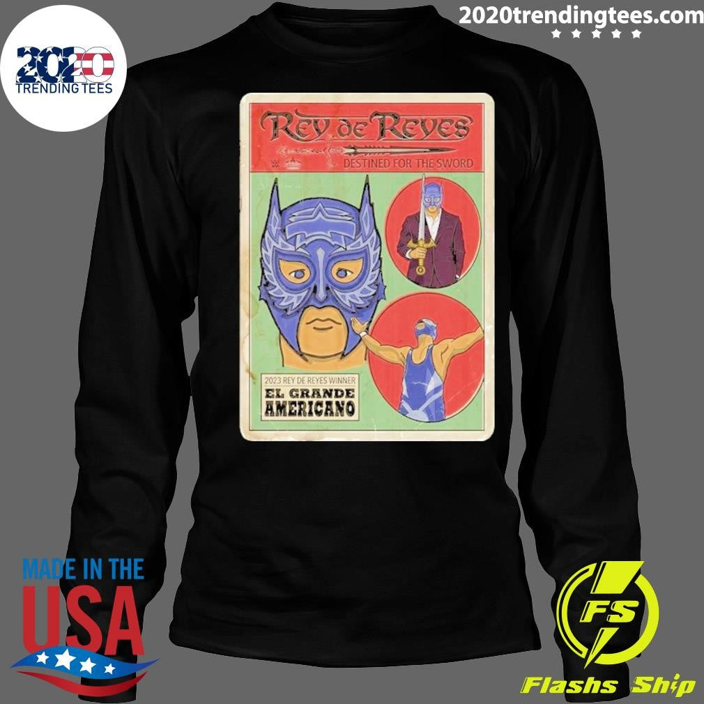 El Grande Americano AAA Rey De Reyes Illustrated Tee Shirt