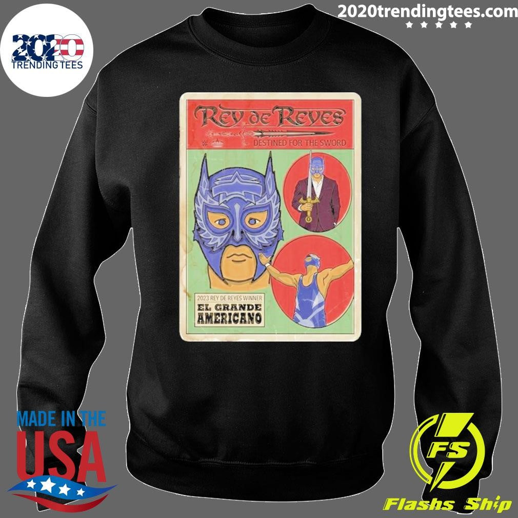 El Grande Americano AAA Rey De Reyes Illustrated Tee Shirt