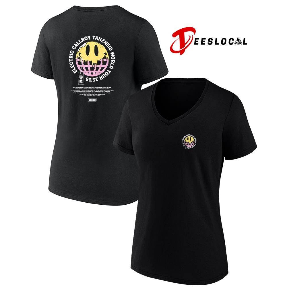 Electric Callboy Let The Good Times Roll Tanzneid world tour globe shirt