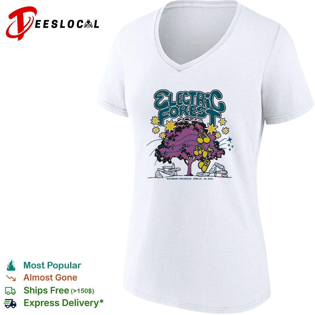 Electric Forest 2026 Rothbury Michigan tree shirt
