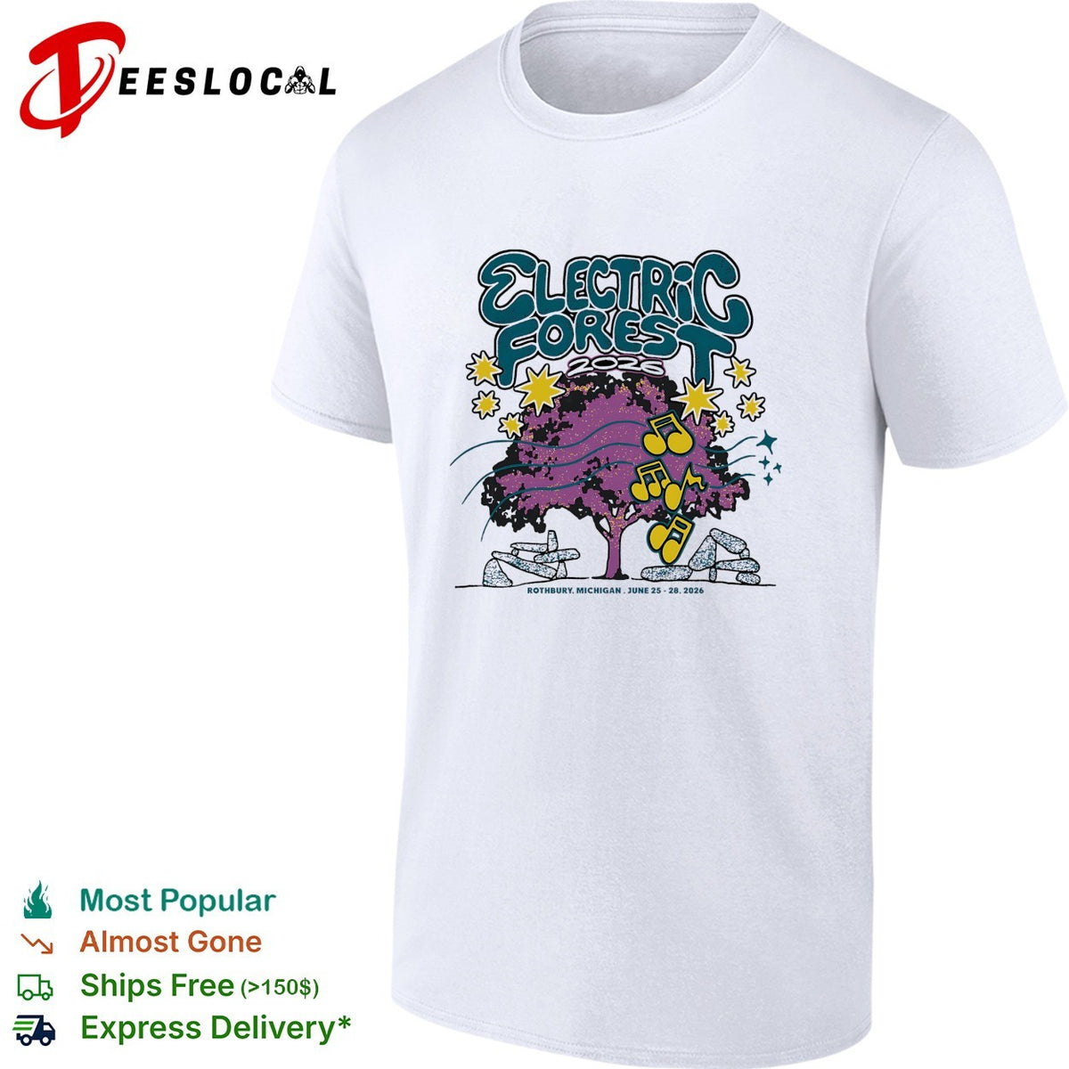 Electric Forest 2026 Rothbury Michigan tree shirt