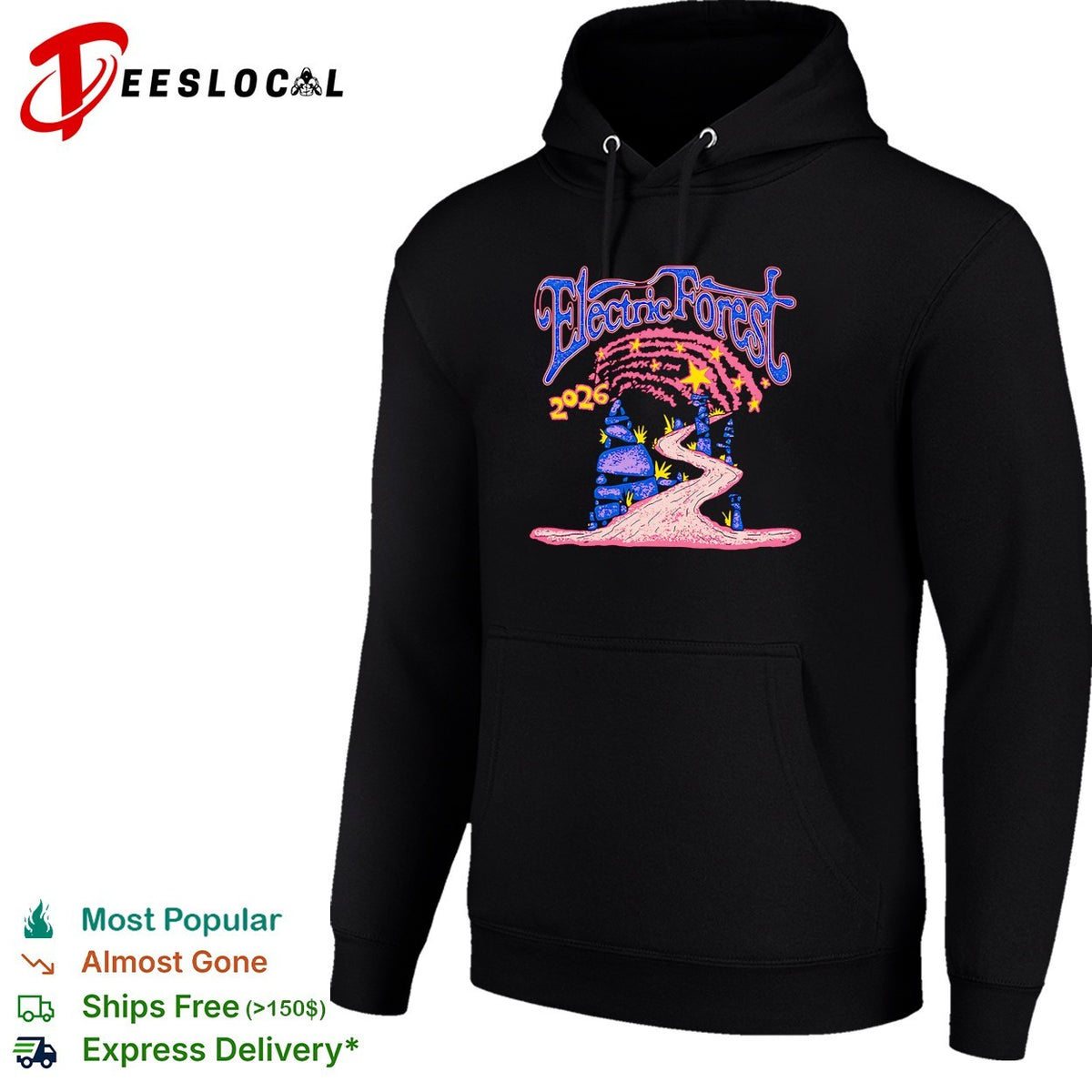 Electric Forest 2026 castle archway path shirt