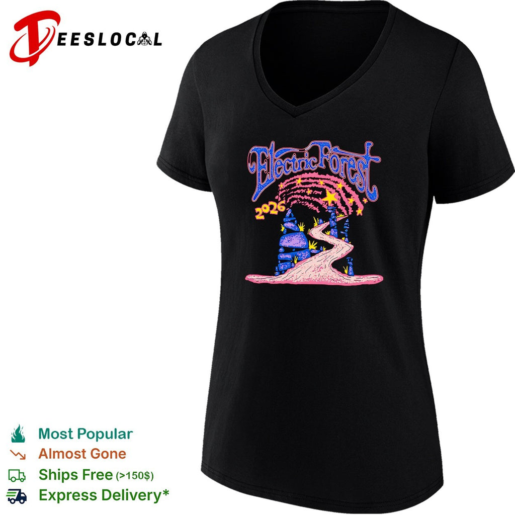 Electric Forest 2026 castle archway path shirt