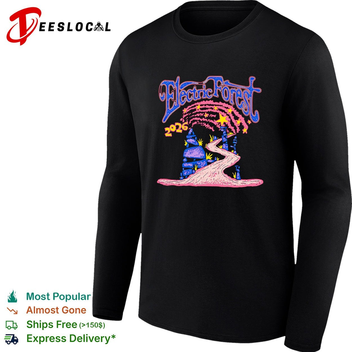 Electric Forest 2026 castle archway path shirt