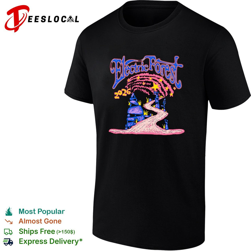 Electric Forest 2026 castle archway path shirt