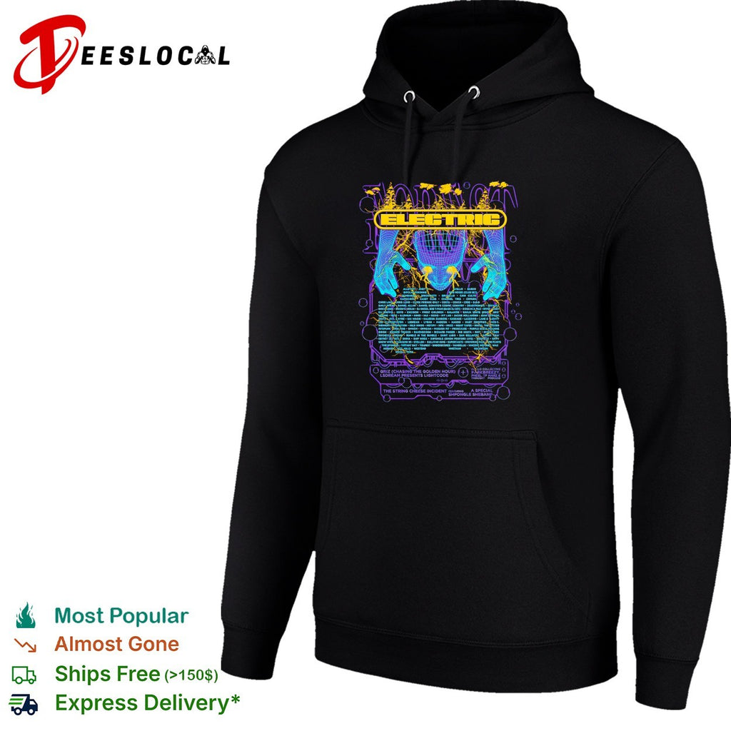 Electric Forest lineup poster wizard hands shirt