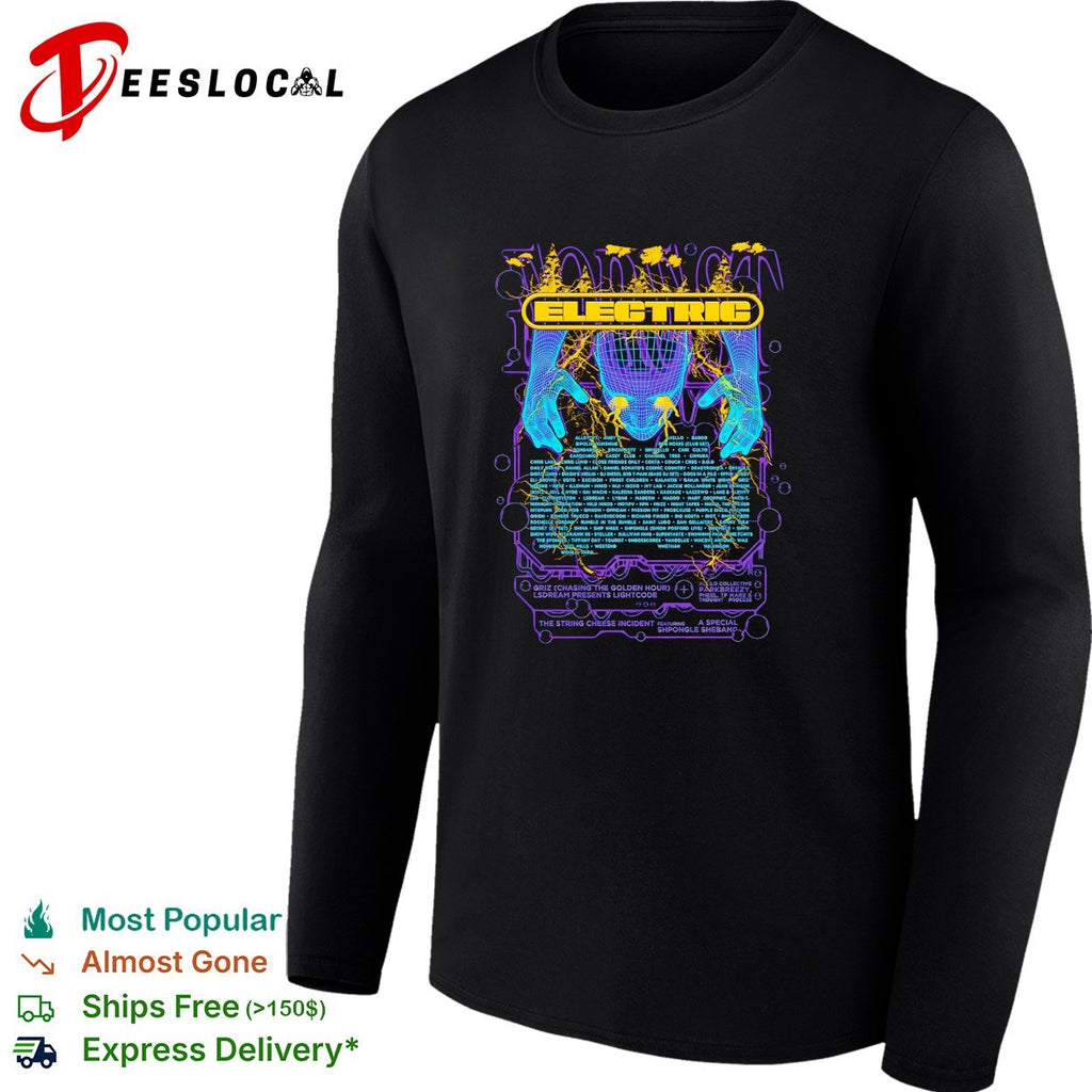 Electric Forest lineup poster wizard hands shirt
