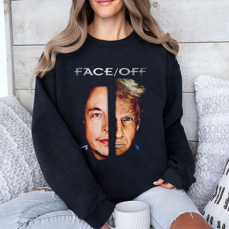 Elon Vs Trump Face Off T Shirt