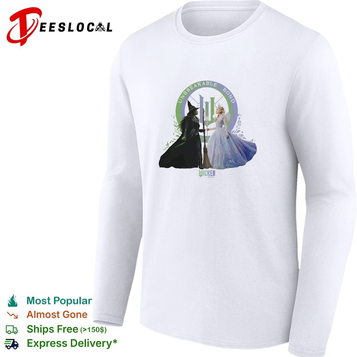 Elphaba Glinda Wicked unbreakable bond musical movie shirt
