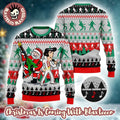 Elvis Presley With Santa Claus Singing Funny Ugly Christmas Sweater