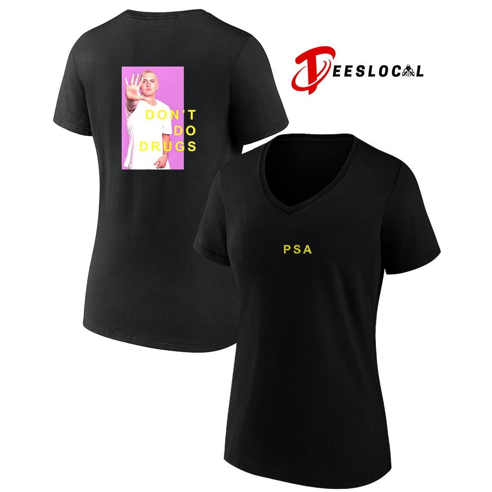 Eminem PSA don’t do drugs graphic shirt