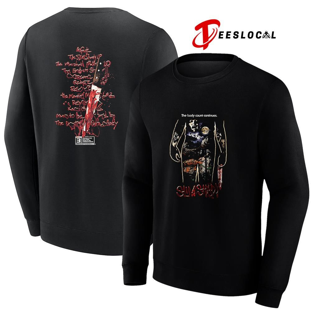 Eminem Slim Shady the body count continues Massacre Capsule graphic shirt
