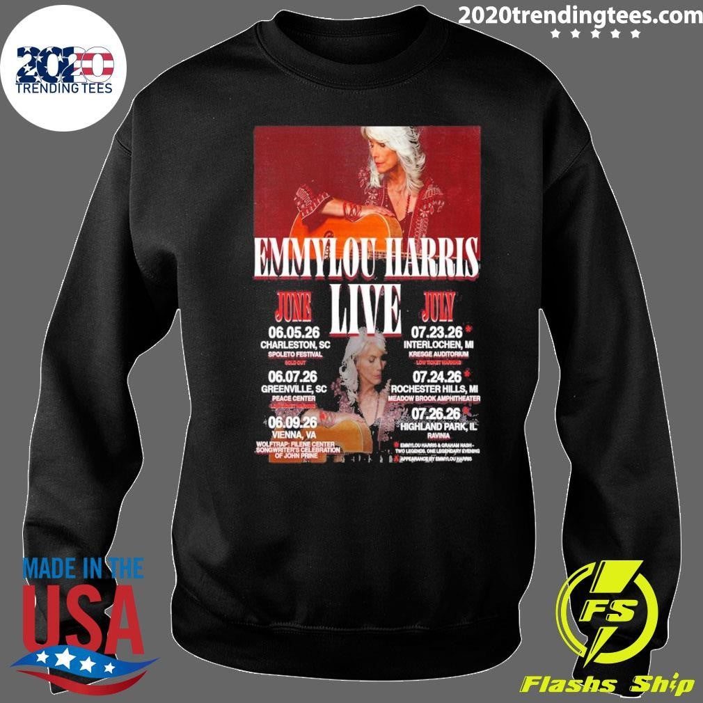 Emmylou Harris World Tour 2026 Poster Shirt