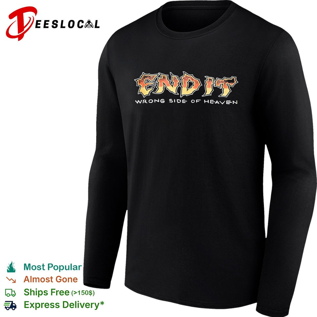 End It Wrong Side of Heaven heavy metal band logo music concert shirt