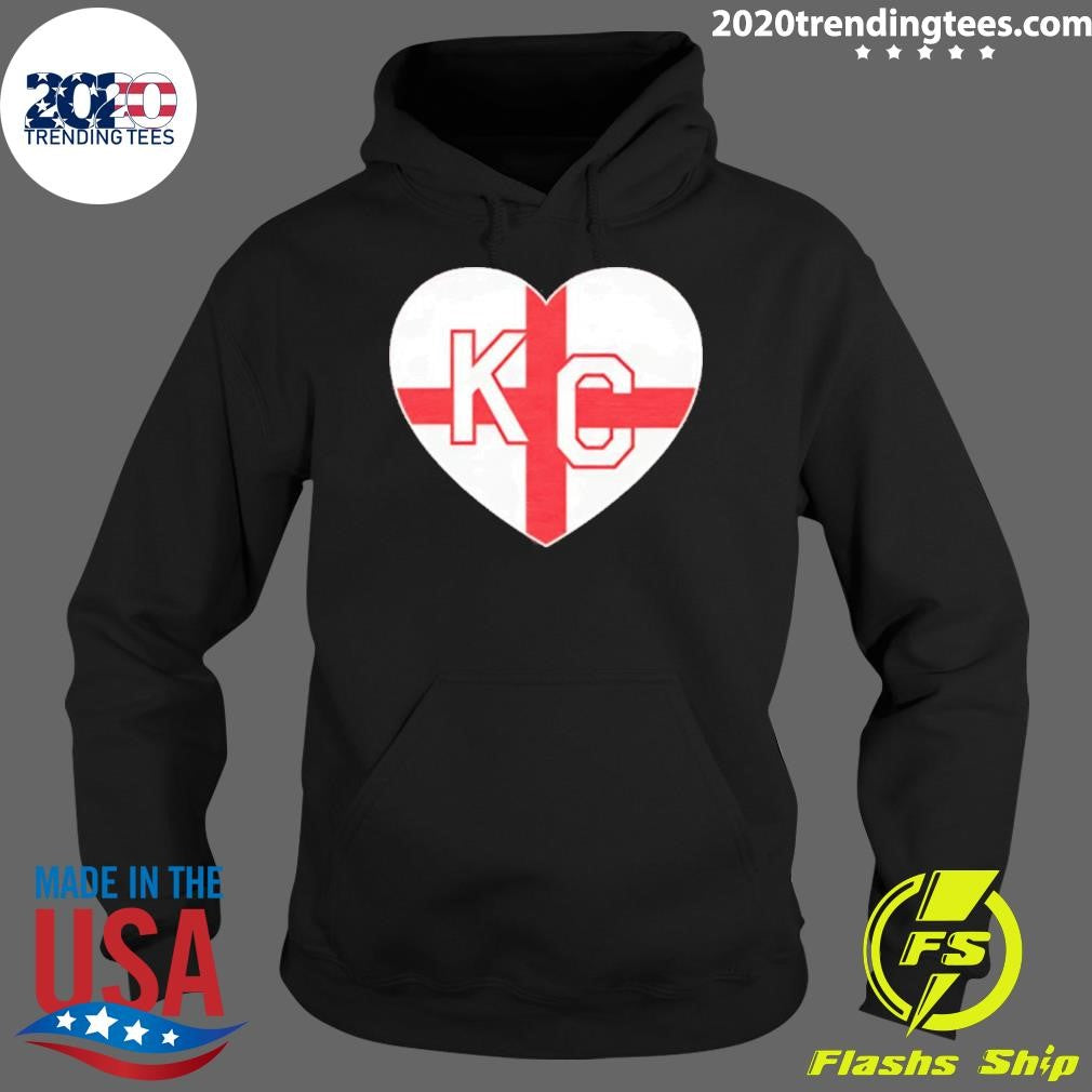 England Kansas City Kc In Heart Shirt