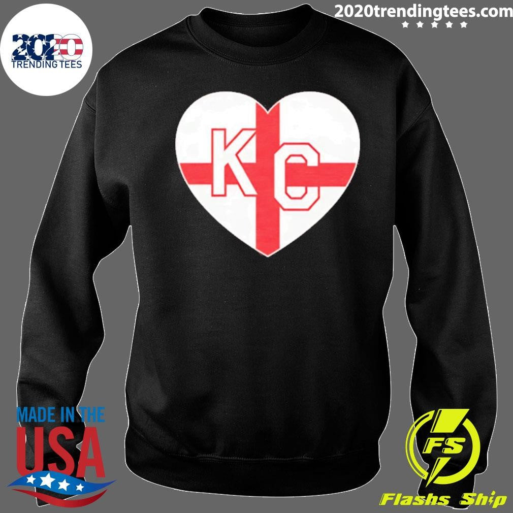 England Kansas City Kc In Heart Shirt