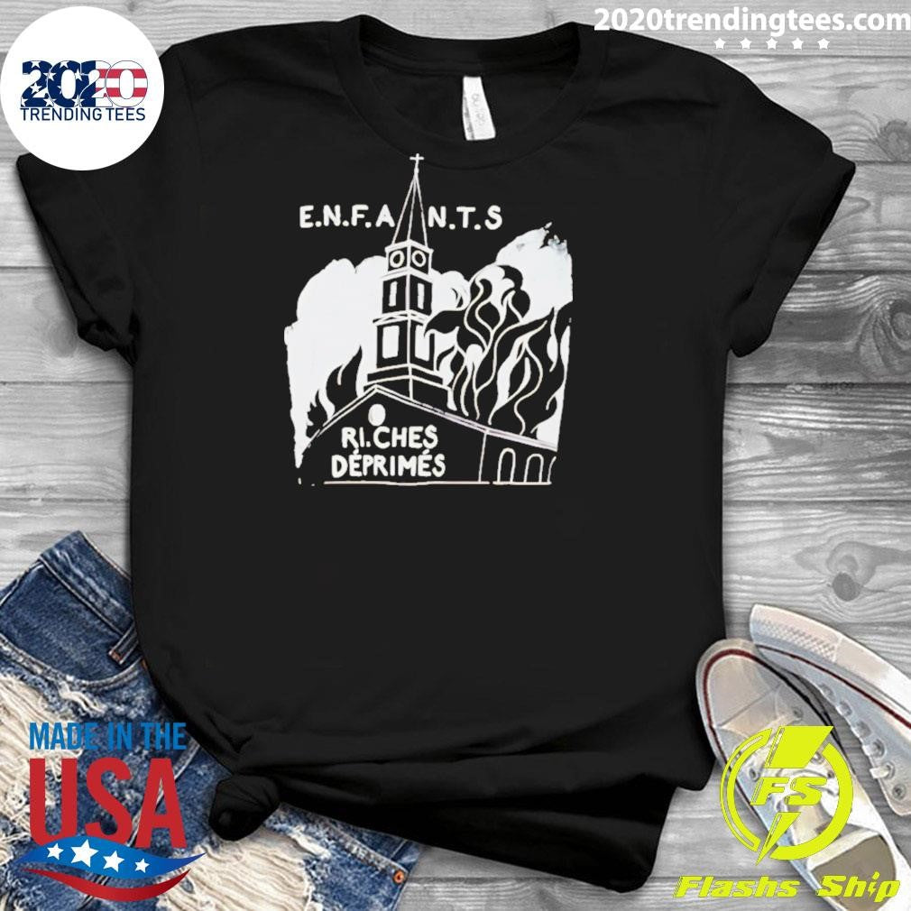 Enhypen Wearing Burning Church Shirt