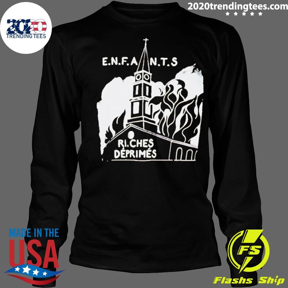 Enhypen Wearing Burning Church Shirt